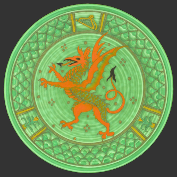 0000 Welsh Dragon - Shape Charger (D12)